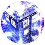 Tardis Doctor Who Blue Travel Machine Round Trivet