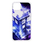 Tardis Doctor Who Blue Travel Machine iPhone 14 Plus TPU UV Print Case