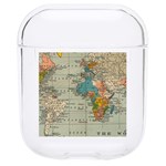 Vintage World Map Hard PC AirPods 1/2 Case