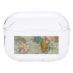 Vintage World Map Hard PC AirPods Pro Case