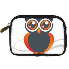 Owl Logo Digital Camera Leather Case by Ket1n9