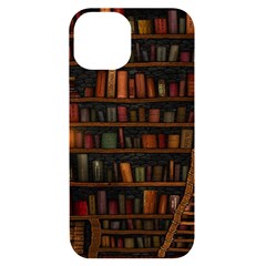 Books Library Iphone 14 Black Uv Print Case by Ket1n9