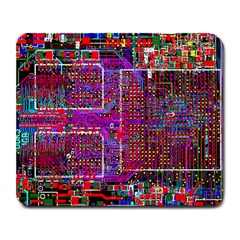 Technology Circuit Board Layout Pattern Large Mousepad by Ket1n9