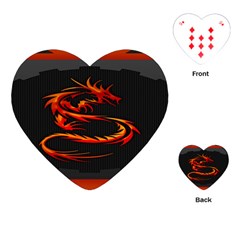 Dragon Playing Cards Single Design (heart) by Ket1n9