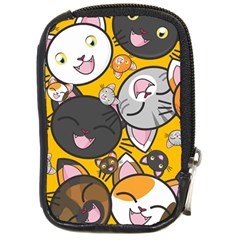 Cats Cute Kitty Kitties Kitten Compact Camera Leather Case by Ket1n9