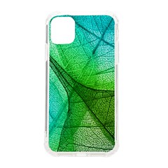 Sunlight Filtering Through Transparent Leaves Green Blue Iphone 11 Tpu Uv Print Case by Ket1n9