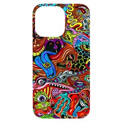 Art Color Dark Detail Monsters Psychedelic Iphone 14 Pro Max Black Uv Print Case by Ket1n9