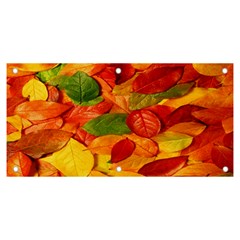 Leaves Texture Banner And Sign 6  X 3  by Ket1n9