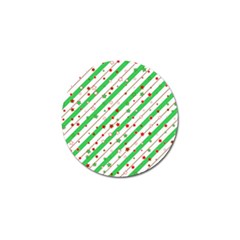 Christmas Paper Stars Pattern Texture Background Colorful Colors Seamless Golf Ball Marker by Ket1n9