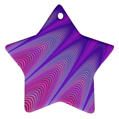 Purple Star Sun Sunshine Fractal Star Ornament (two Sides) by Ket1n9