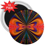Fresh Watermelon Slices Texture 3  Magnets (10 pack) 