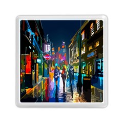 Abstract Vibrant Colour Cityscape Memory Card Reader (square) by Ket1n9