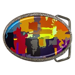 Abstract Vibrant Colour Belt Buckles by Ket1n9