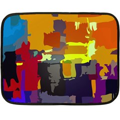 Abstract Vibrant Colour Two Sides Fleece Blanket (mini) by Ket1n9