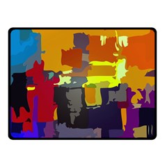 Abstract Vibrant Colour Two Sides Fleece Blanket (small) by Ket1n9