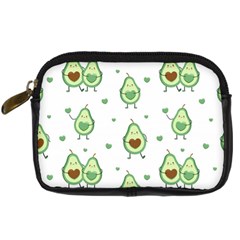 Cute Seamless Pattern With Avocado Lovers Digital Camera Leather Case by Ket1n9