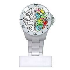 Brain Mind Psychology Idea Drawing Plastic Nurses Watch by Ndabl3x