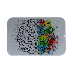 Brain Mind Psychology Idea Drawing Open Lid Metal Box (silver)   by Ndabl3x