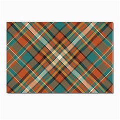 Tartan Scotland Seamless Plaid Pattern Vector Retro Background Fabric Vintage Check Color Square Geo Postcard 4 x 6  (pkg Of 10) by Ket1n9
