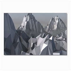 Gray Mountain Illustration Grey Mountain Digital Postcards 5  X 7  (pkg Of 10) by Cendanart