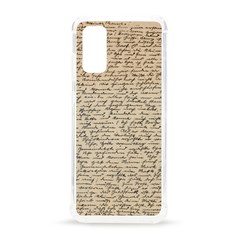 Close Up Photo Of Black Text Old Handwriting Leave Old Script Samsung Galaxy S20 6 2 Inch Tpu Uv Case