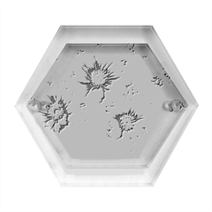 Flourish Colours Invitation Hexagon Wood Jewelry Box by Bedest