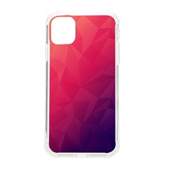 Color Triangle Geometric Textured Iphone 11 Tpu Uv Print Case by Grandong