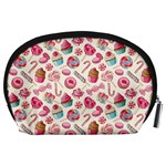 Light Tan Lollipop Candy Macaroon Cupcake Donut Accessory Pouch Back
