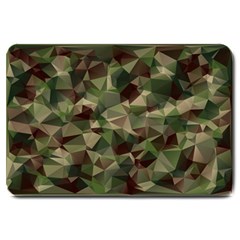 Abstract Vector Military Camouflage Background Large Doormat by Bedest