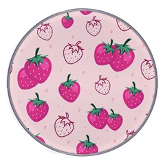 Seamless Strawberry Fruit Pattern Background Wireless Fast Charger(white) by Bedest