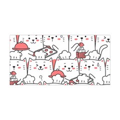 Cute Cat Chef Cooking Seamless Pattern Cartoon Yoga Headband by Bedest