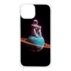 Stuck On Saturn Astronaut Planet Space Iphone 13 Tpu Uv Print Case by Cendanart
