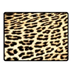 Leopard Print Two Sides Fleece Blanket (small)
