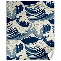 Japanese Wave Pattern Canvas 16  X 20  by Cendanart
