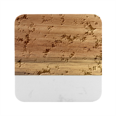 Star Colorful Christmas Abstract Marble Wood Coaster (square) by Cendanart