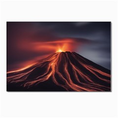 Volcanic Eruption Postcard 4 x 6  (pkg Of 10) by Proyonanggan