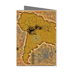 Vintage Map Of The World Continent Mini Greeting Cards (pkg Of 8) by Proyonanggan