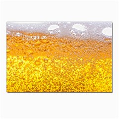 Liquid Bubble Drink Beer With Foam Texture Postcards 5  X 7  (pkg Of 10) by Cemarart