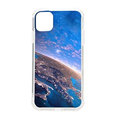 Earth Blue Galaxy Sky Space Iphone 11 Tpu Uv Print Case by Cemarart