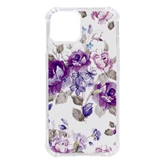 Flower-floral-design-paper-pattern-purple-watercolor-flowers-vector-material-90d2d381fc90ea7e9bf8355 Iphone 14 Tpu Uv Print Case by saad11