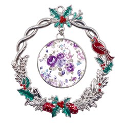Flower-floral-design-paper-pattern-purple-watercolor-flowers-vector-material-90d2d381fc90ea7e9bf8355 Metal X mas Wreath Holly Leaf Ornament