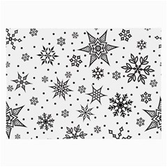 Snowflake-icon-vector-christmas-seamless-background-531ed32d02319f9f1bce1dc6587194eb Large Glasses Cloth (2 Sides) by saad11