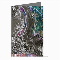 Wing On Abstract Delta Greeting Cards (pkg Of 8) by kaleidomarblingart