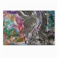 Wing On Abstract Delta Postcards 5  X 7  (pkg Of 10) by kaleidomarblingart