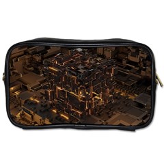 Cube Forma Glow 3d Volume Toiletries Bag (two Sides) by Bedest