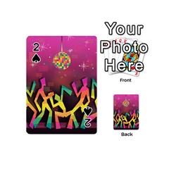 Dancing Colorful Disco Playing Cards 54 Designs (mini) by Bajindul