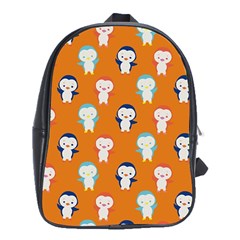 Cute Penguin Funny Pattern School Bag (xl) by Grandong