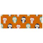 Cute Penguin Funny Pattern Banner and Sign 9  x 3 