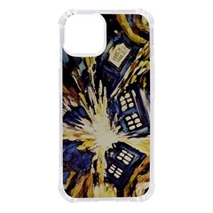 Tardis Doctor Who Pattern Iphone 14 Tpu Uv Print Case by Cemarart