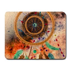 Dream Catcher Colorful Vintage Small Mousepad by Cemarart